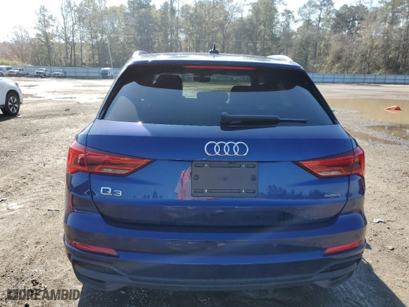 2023 Audi Q3 S line Premium Plus with VIN WA1EECF35P1027249, listed as a Copart auction lot 87079234 with 23,460 mi miles and Salvage Title. Bid and sale history available at carsss.com. Image 6.