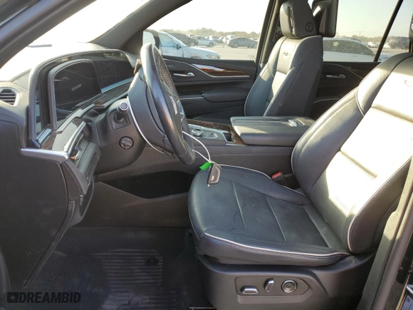2021 Cadillac Escalade RWD Premium Luxury with VIN 1GYS3BKL9MR465911, listed as a Copart auction lot 76889764 with 19,446 mi miles and Salvage Title. Bid and sale history available at carsss.com. Image 7.
