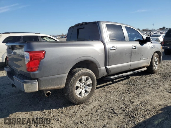 2017 Nissan Titan SV with VIN 1N6AA1EK4HN546507, listed as a Copart auction lot 88555005 with 92,276 mi miles and Salvage title. Bid and sale history available at DreamBid. Image 3.