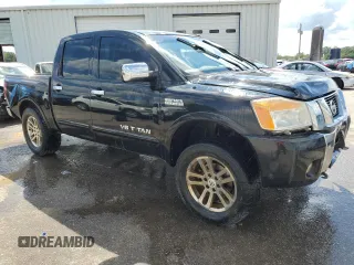 2015 Nissan Titan SL with VIN 1N6BA0EC9FN500417, listed as a Copart auction lot 72916604 with 190,701 mi miles and Salvage Title. Bid and sale history available at carsss.com. Image 4.