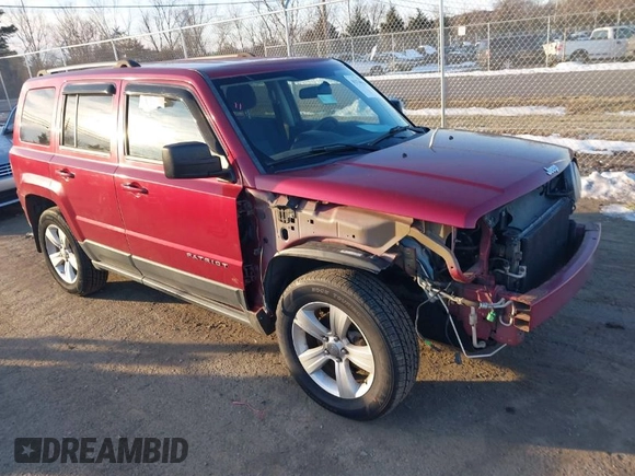 2013 Jeep Patriot Sport with VIN 1C4NJRBB5DD108697, listed as a IAAI auction lot 41374016 with 110,276 mi miles and . Bid and sale history available at carsss.com. Image 1.