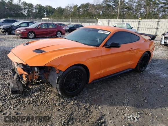 2021 Ford Mustang EcoBoost with VIN 1FA6P8TH2M5117907, listed as a Copart auction lot 88915905 with 75,259 mi miles and Salvage Title. Bid and sale history available at carsss.com. Image 1.