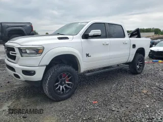 2020 Ram 1500 Big Horn with VIN 1C6SRFFT3LN389461, listed as a Copart auction lot 56661515 with 59,607 mi miles and Salvage title. Bid and sale history available at DreamBid. Image 1.