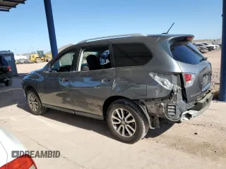 2016 Nissan Pathfinder Platinum with VIN 5N1AR2MN0GC629225, listed as a Copart auction lot 80952774 with 144,255 mi miles and Salvage Title. Bid and sale history available at carsss.com. Image 2.