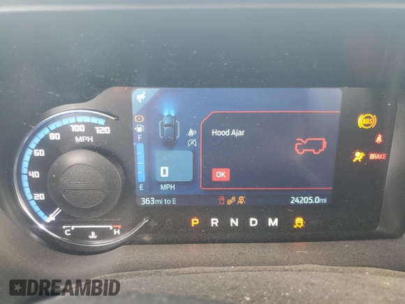 2023 Ford Bronco with VIN 1FMEE5DP3PLC10866, listed as a Copart auction lot 54316255 with 24,205 mi miles and Salvage title. Bid and sale history available at DreamBid. Image 9.
