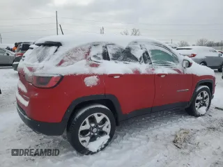 2020 Jeep Compass Limited with VIN 3C4NJDCB1LT138936, listed as a Copart auction lot 45344685 with 53,183 mi miles and Salvage Title. Bid and sale history available at carsss.com. Image 3.