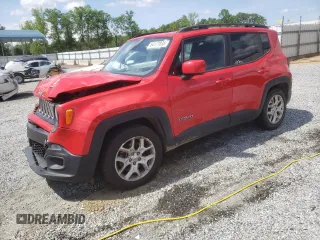 2018 Jeep Renegade Latitude z VIN ZACCJABB0JPG71260, wystawiony jako Copart lot #54177035 z przebiegiem 106 040 mil mil oraz Szkody całkowita. Historia ofert i sprzedaży dostępna na DreamBid. Obrazek 1.