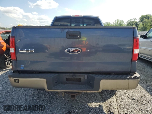 2005 Ford F-150 XLT with VIN 1FTPX12555NA08341, listed as a Copart auction lot 55214075 with 182,059 mi miles and Salvage title. Bid and sale history available at DreamBid. Image 6.