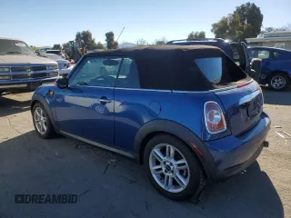 2013 MINI Convertible with VIN WMWZN3C55DT568375, listed as a Copart auction lot 88499325 with 78,360 mi miles and Salvage title. Bid and sale history available at DreamBid. Image 2.