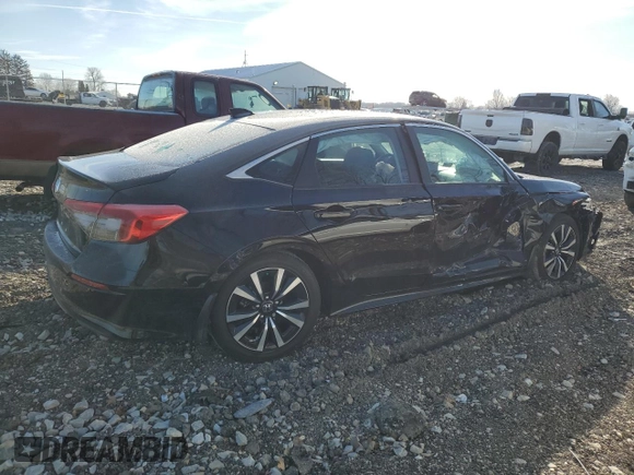 2024 Honda Civic Sedan EX with VIN 2HGFE1F71RH339253, listed as a Copart auction lot 44169905 with 26,750 mi miles and Salvage Title. Bid and sale history available at carsss.com. Image 3.