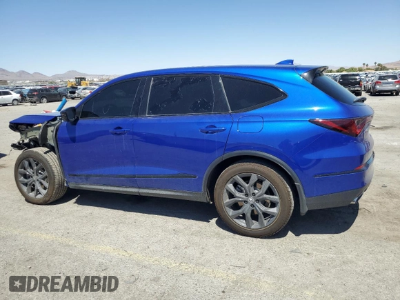 2024 Acura MDX w/A-Spec Package with VIN 5J8YE1H00RL005047, listed as a Copart auction lot 60940675 with 14,032 mi miles and Salvage title. Bid and sale history available at DreamBid. Image 2.
