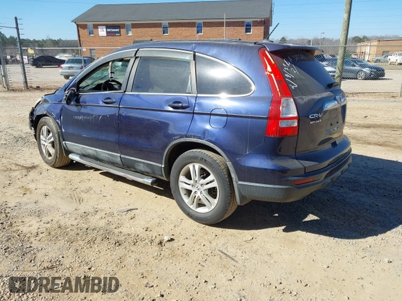 2011 Honda CR-V EX-L with VIN 5J6RE3H72BL027093, listed as a IAAI auction lot 41651384 with 54,159 mi miles. Bid and sale history available at carsss.com. Image 3.