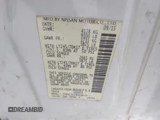 2016 Nissan NV Cargo SV with VIN 1N6AF0LY6GN800753, listed as a IAAI auction lot 42027772 with 214,961 mi miles and . Bid and sale history available at DreamBid. Image 9.