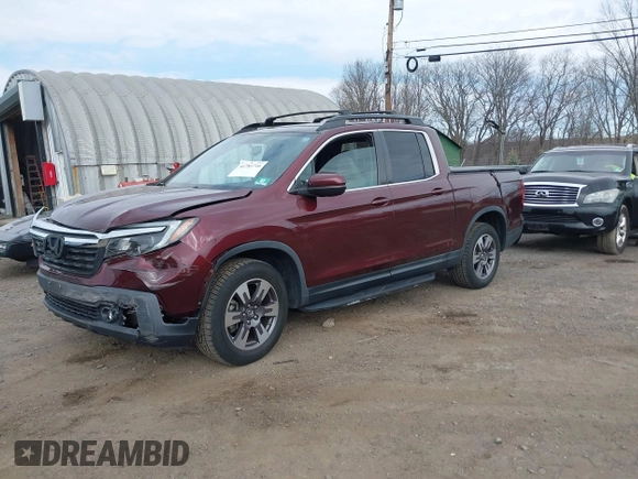 2018 Honda Ridgeline RTL-T with VIN 5FPYK3F69JB010983, listed as a IAAI auction lot 41781716 with 45,494 mi miles and . Bid and sale history available at DreamBid. Image 17.
