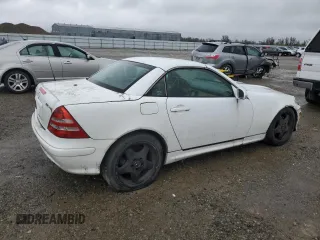 2001 Mercedes-Benz SLK-Class Kompressor with VIN WDBKK49F71F215406, listed as a Copart auction lot 49021325 with 101,479 mi miles and Salvage Title. Bid and sale history available at carsss.com. Image 3.