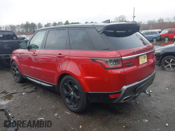 2018 Land Rover Range Rover Sport HSE with VIN SALWR2RVXJA186399, listed as a IAAI auction lot 41077754 with 50,590 mi miles. Bid and sale history available at carsss.com. Image 3.