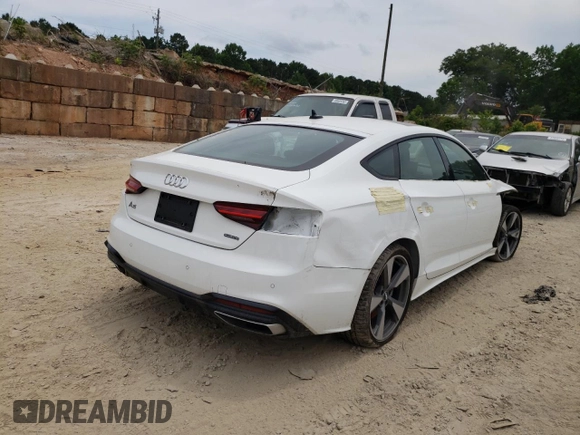 2021 Audi A5 Sportback S line Premium Plus with VIN WAUFACF5XMA002105, listed as a Copart auction lot 48033972 with 12,744 mi miles. Bid and sale history available at carsss.com. Image 4.