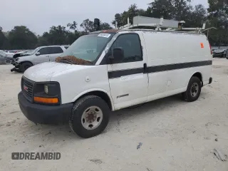 2003 GMC Savana Cargo Van with VIN 1GTHG35U831199213, listed as a Copart auction lot 86549414 with 0 mi miles and Salvage Title. Bid and sale history available at carsss.com. Image 1.