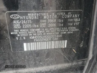 2016 Hyundai Elantra GT with VIN KMHD35LH0GU301468, listed as a Copart auction lot 79608754 with 0 mi miles and Salvage Title. Bid and sale history available at carsss.com. Image 12.