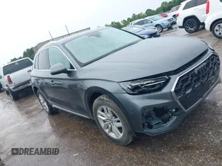 2023 Audi Q5 S line Premium Plus with VIN WA1EAAFY8P2124919, listed as a IAAI auction lot 42659849 with Not provided miles and . Bid and sale history available at DreamBid. Image 1.
