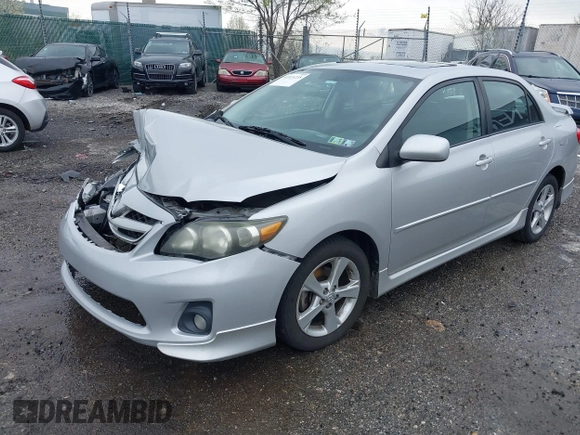 2011 Toyota Corolla L with VIN 2T1BU4EE3BC609648, listed as a IAAI auction lot 41971235 with 1 mi miles. Bid and sale history available at carsss.com. Image 2.