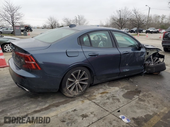 2021 Volvo S60 Momentum with VIN 7JR102FZ6MG118395, listed as a Copart auction lot 80833554 with 46,200 mi miles and Salvage Title. Bid and sale history available at carsss.com. Image 3.