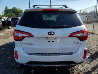 2014 Kia Sorento SX z VIN 5XYKWDA77EG522815, wystawiony jako Copart lot #56061415 z przebiegiem Nie podano mil oraz Czysty tytuł • Clean title. Historia ofert i sprzedaży dostępna na DreamBid. Obrazek 6.