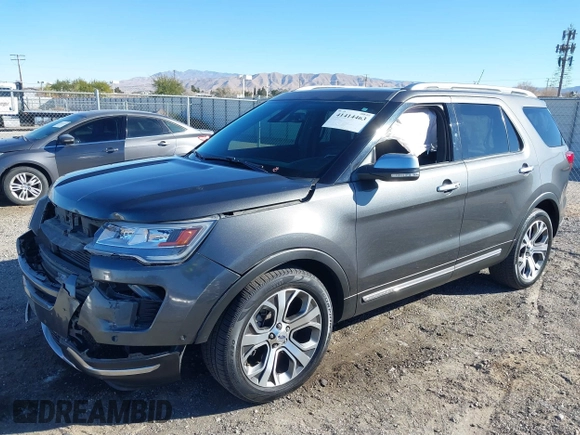 2018 Ford Explorer Platinum with VIN 1FM5K8HTXJGB79861, listed as a IAAI auction lot 41414463 with 76,146 mi miles. Bid and sale history available at carsss.com. Image 17.