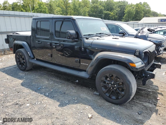 2021 Jeep Gladiator Overland with VIN 1C6HJTFG0ML541311, listed as a Copart auction lot 66609824 with 44,362 mi miles and Salvage Title. Bid and sale history available at carsss.com. Image 4.