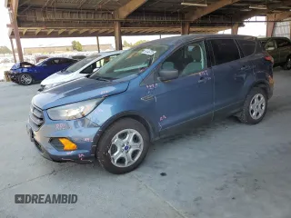2018 Ford Escape S with VIN 1FMCU0F79JUB86844, listed as a Copart auction lot 64446735 with 155,329 mi miles and Salvage title. Bid and sale history available at DreamBid. Image 1.