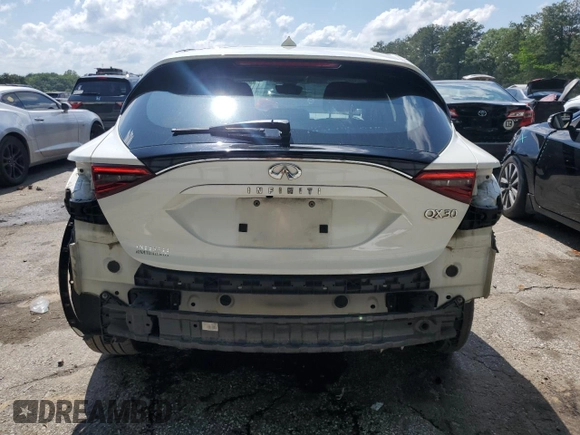 2017 Infiniti QX30 Premium with VIN SJKCH5CPXHA036311, listed as a Copart auction lot 56222825 with 145,752 mi miles and Salvage title. Bid and sale history available at DreamBid. Image 6.