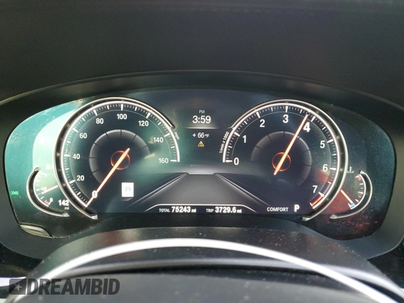 2018 BMW 5 Series 530i with VIN WBAJA5C59JG898206, listed as a Copart auction lot 43661015 with 75,243 mi miles and Salvage Title. Bid and sale history available at carsss.com. Image 9.