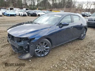 2019 Mazda Mazda3 Hatchback w/Preferred Pkg with VIN JM1BPBMM1K1140228, listed as a Copart auction lot 50682425 with 24,080 mi miles and Salvage Title. Bid and sale history available at carsss.com. Image 1.
