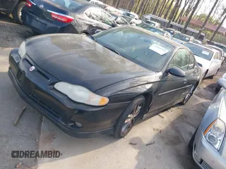 2004 Chevrolet Monte Carlo SS Supercharged with VIN 2G1WZ151549328414, listed as a IAAI auction lot 41910518 with 181,069 mi miles. Bid and sale history available at carsss.com. Image 2.