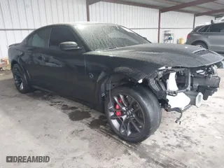 2022 Dodge Charger SRT Hellcat Widebody with VIN 2C3CDXL95NH105998, listed as a IAAI auction lot 41488928 with 1 mi miles. Bid and sale history available at carsss.com. Image 1.