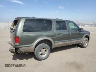 2000 Ford Excursion Limited с VIN 1FMNU43S3YEE17718, выставлен на аукционе Copart как лот 56458175 с пробегом 207 715 миль миль и Списание • Salvage title. История ставок и продаж доступна на DreamBid. Изображение 3.