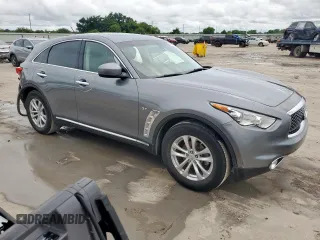2017 Infiniti QX70 z VIN JN8CS1MU7HM141618, wystawiony jako Copart lot #59794075 z przebiegiem 114 272 mil mil oraz Szkoda całkowita • Salvage title. Historia ofert i sprzedaży dostępna na DreamBid. Obrazek 4.