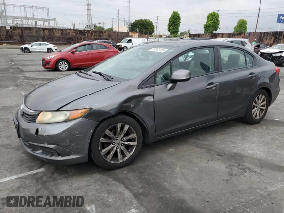 2012 Honda Civic EX with VIN 2HGFB2F88CH554322, listed as a Copart auction lot 55303165 with 192,132 mi miles and Salvage Title. Bid and sale history available at DreamBid. Image 1.
