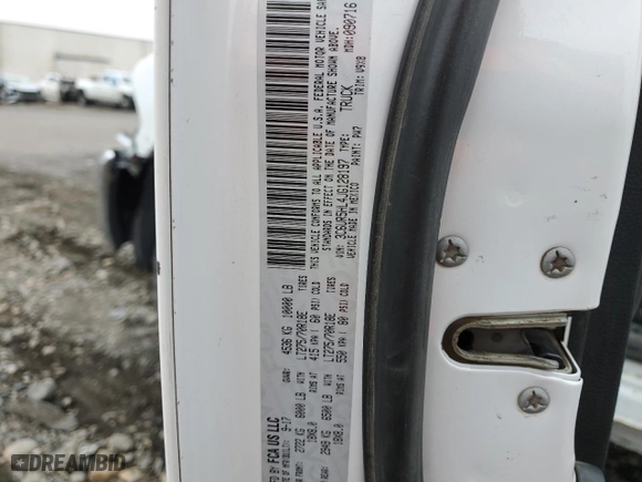 2018 Ram 2500 Tradesman with VIN 3C6UR5HL4JG128197, listed as a Copart auction lot 88528785 with 0 mi miles and Salvage Title. Bid and sale history available at carsss.com. Image 12.