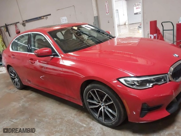 2020 BMW 3 Series 330i xDrive with VIN WBA5R7C02LFH53563, listed as a IAAI auction lot 41601961 with 59,738 mi miles. Bid and sale history available at carsss.com. Image 13.