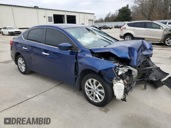 2019 Nissan Sentra SV with VIN 3N1AB7AP9KY215293, listed as a Copart auction lot 88213525 with 48,725 mi miles and Salvage Title. Bid and sale history available at DreamBid. Image 4.