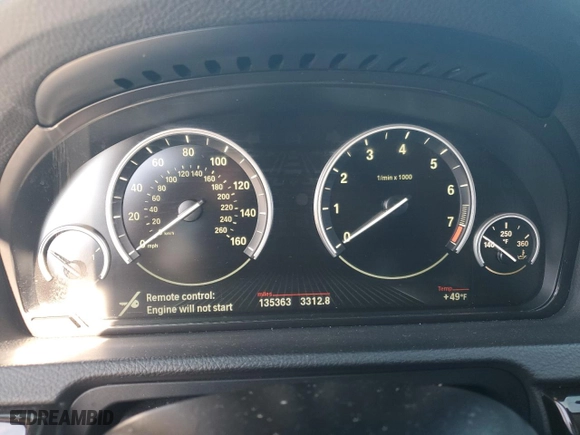 2016 BMW 5 Series Gran Turismo 550i xDrive with VIN WBA5M0C59GD085213, listed as a Copart auction lot 41483395 with 135,363 mi miles and Salvage Title. Bid and sale history available at carsss.com. Image 9.