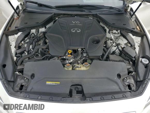 2020 Infiniti Q50 Luxe with VIN JN1EV7AP3LM203721, listed as a Copart auction lot 59380005 with 104,217 mi miles and Salvage title. Bid and sale history available at DreamBid. Image 11.