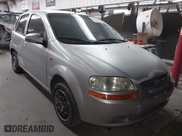 2004 Chevrolet Aveo with VIN KL1TD62624B169038, listed as a IAAI auction lot 41620372 with 101,258 mi miles and . Bid and sale history available at DreamBid. Image 1.