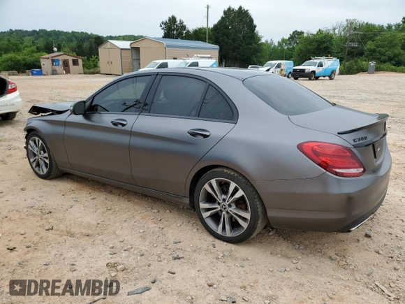 2016 Mercedes-Benz C 300 with VIN WDDWF4JB1GR166264, listed as a Copart auction lot 57411775 with 72,401 mi miles and Salvage title. Bid and sale history available at DreamBid. Image 2.