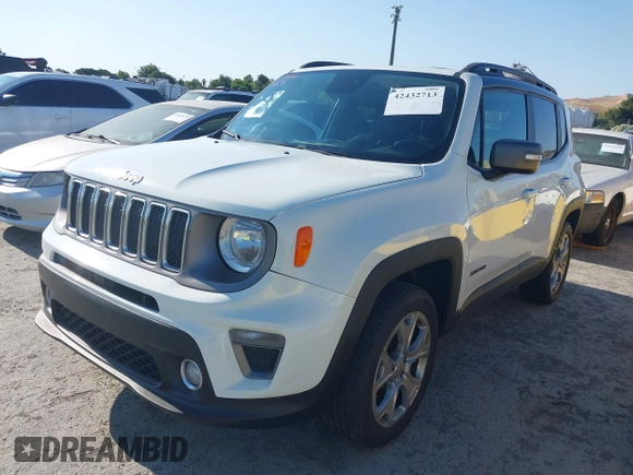 2020 Jeep Renegade Limited with VIN ZACNJBD14LPL93837, listed as a IAAI auction lot 42432713 with 60,650 mi miles and . Bid and sale history available at DreamBid. Image 17.