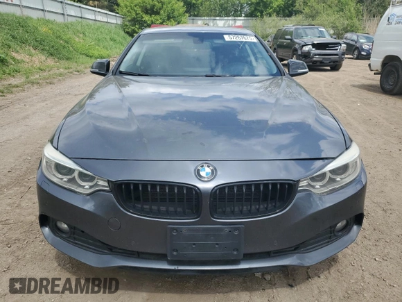 2014 BMW 4 Series 428i xDrive with VIN WBA3N9C56EF721399, listed as a Copart auction lot 57267675 with 154,685 mi miles and Clean title. Bid and sale history available at DreamBid. Image 5.