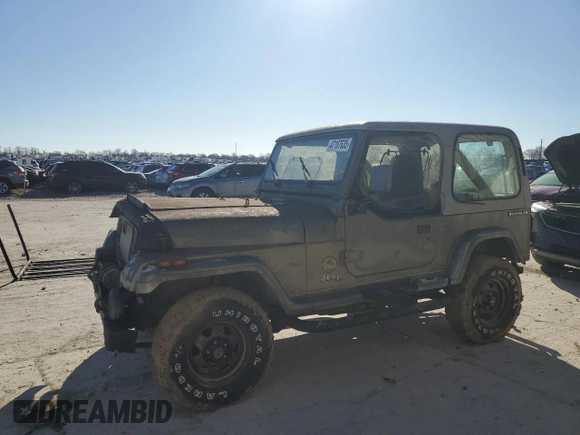 1991 Jeep Wrangler with VIN 2J4FY49S5MJ112683, listed as a Copart auction lot 47187635 with 230,342 mi miles and Clean title. Bid and sale history available at DreamBid. Image 1.