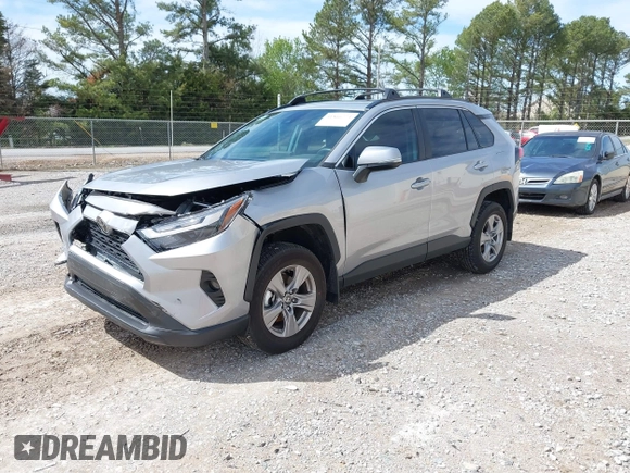 2025 Toyota RAV4 XLE with VIN 2T3W1RFVXSC309764, listed as a IAAI auction lot 41866773 with 4,641 mi miles. Bid and sale history available at carsss.com. Image 2.
