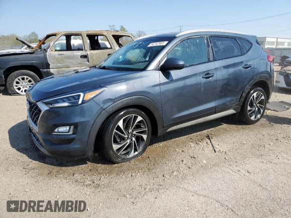 2019 Hyundai Tucson Sport z VIN KM8J3CAL8KU065157, wystawiony jako Copart lot #54242965 z przebiegiem 34 999 mil mil oraz Szkoda całkowita • Salvage title. Historia ofert i sprzedaży dostępna na DreamBid. Obrazek 1.